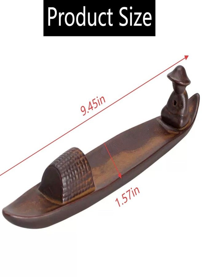 lycss Ceramic Incense Stick Holder with 3 Holes - Reliable Ash Catcher for Multiple Sticks, Perfect for Meditation, Yoga, and Home Office Decor - Aesthetic and Functional Burner Base - Image 2